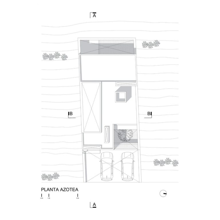 Casa Monolito en Michoacán por Infante Arquitectos - Plano Arquitectónico - El Arqui MX