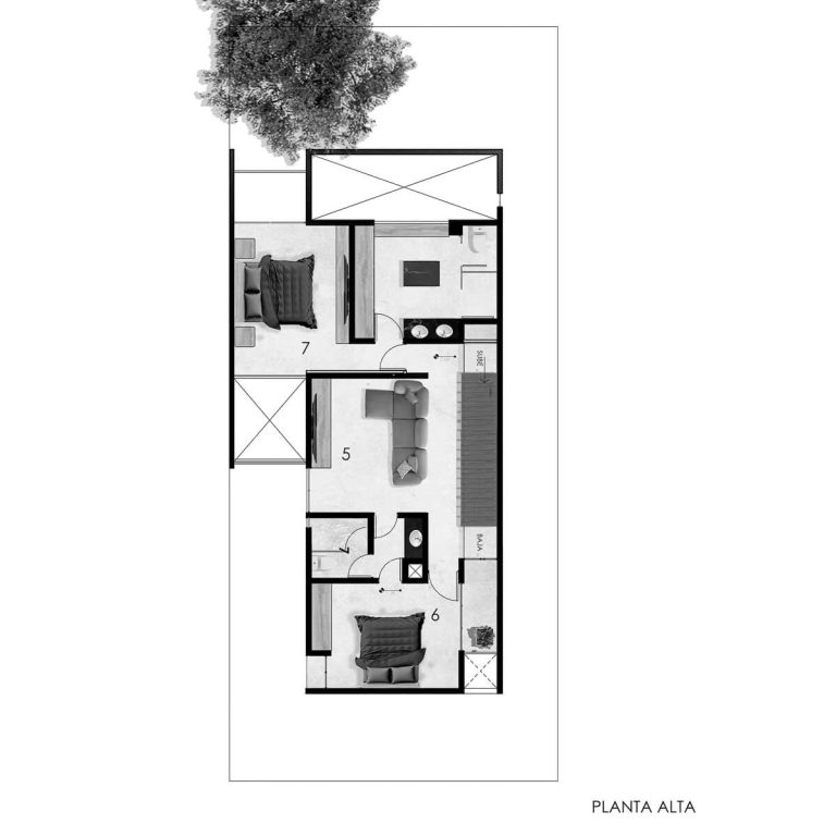 Casa Nogal en Aguascalientes por 11:11 arquitectos. Planos Arquitectónicos