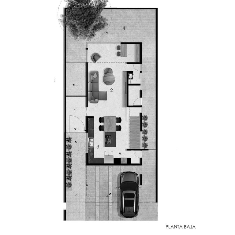 Casa Nogal en Aguascalientes por 11:11 arquitectos. Planos Arquitectónicos