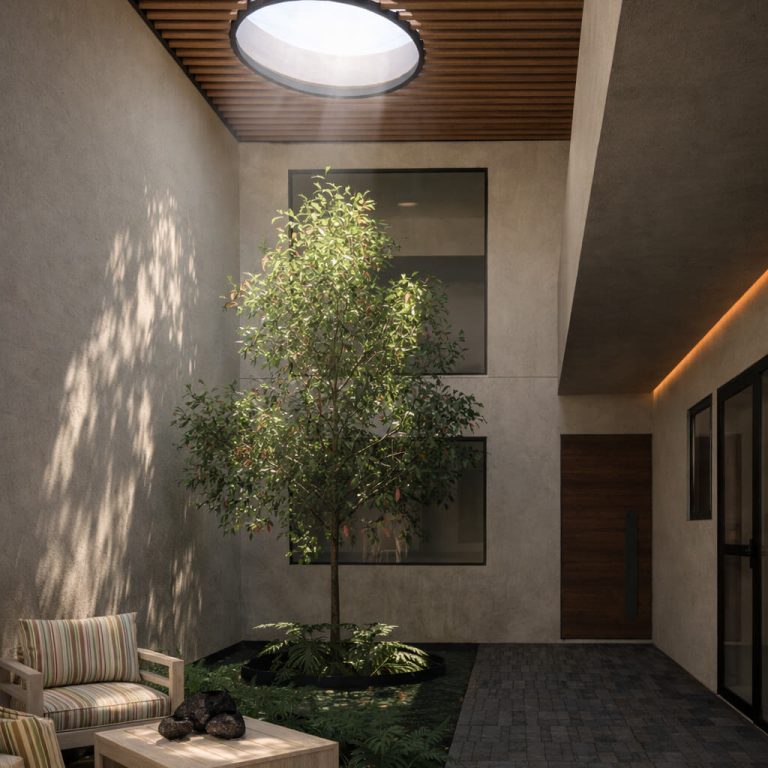 Casa PA en Chilpancingo: Arquitectura de Intimidad y Doble Altura | 747STUDIO