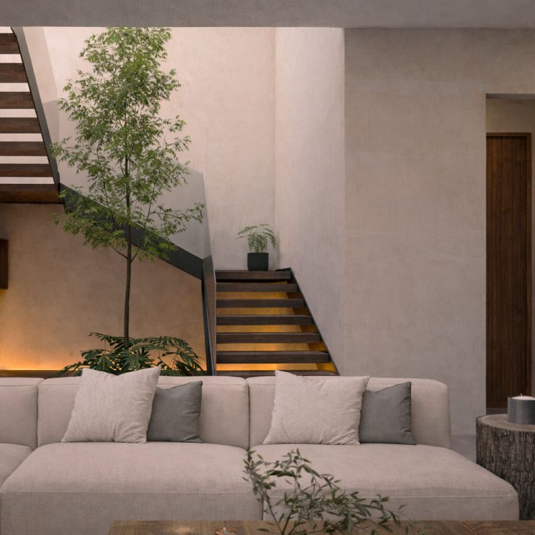 Casa PA en Chilpancingo: Arquitectura de Intimidad y Doble Altura | 747STUDIO