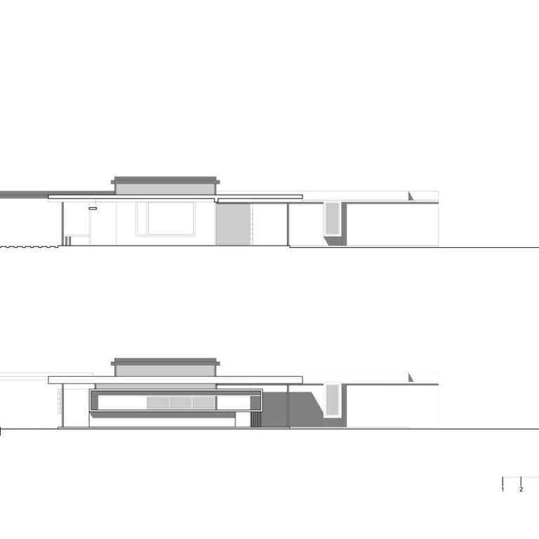Planos Arquitectónico. Planos de Casa Pala: Vivienda Evolutiva en Argentina por GIRA. Plantas, Fachadas y Cortes