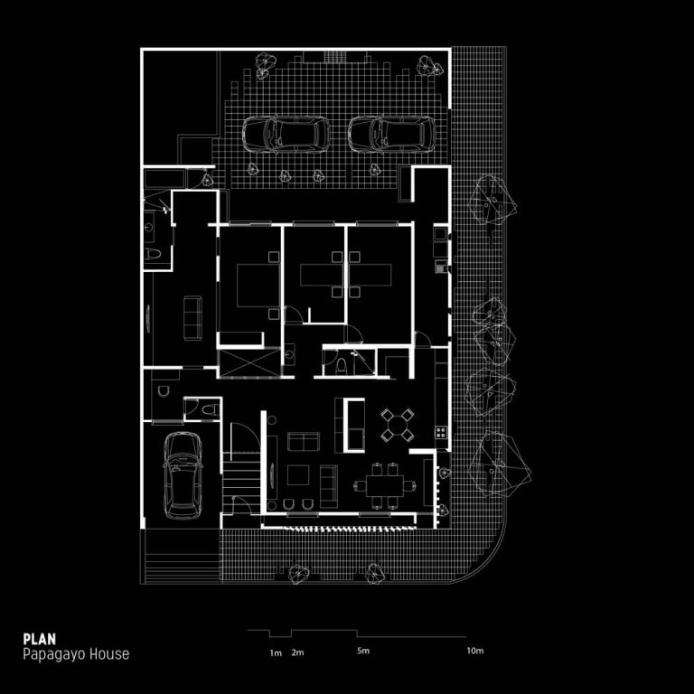 Casa Papagayo en Nuevo León por Ariel Valenzuela + Diego Ledesma - Plano Arquitectónico - El Arqui MX