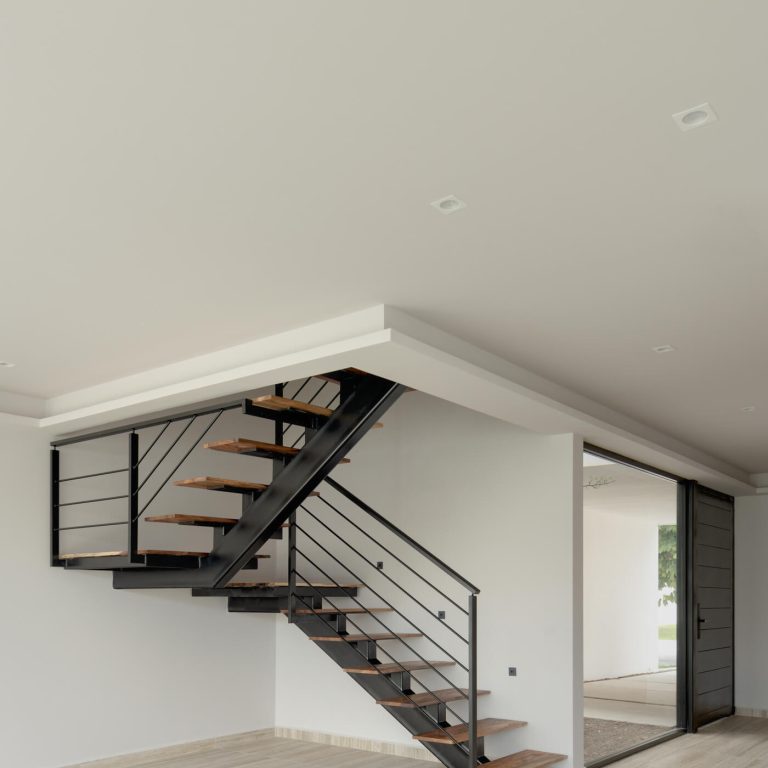 escalera moderna ded acero