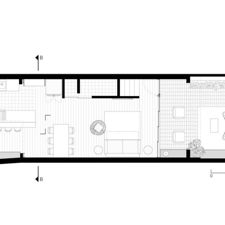 Casa Quatá en Brasil por Canoa Architecture - Planta arquitectonica