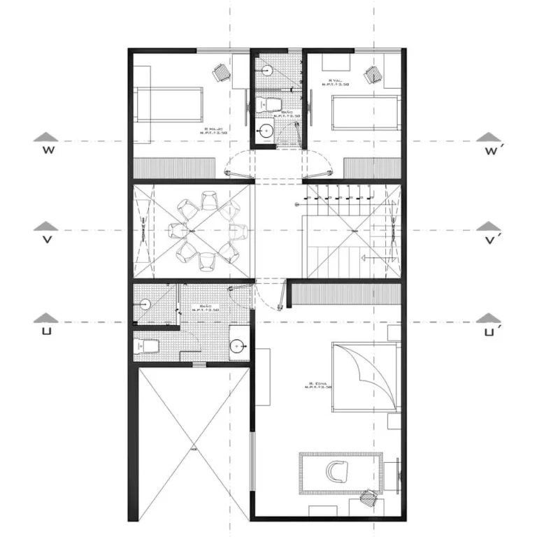 Casa Renasci en Puebla por Moctezuma Estudio de Arquitectura - Plano Arquitectónico - El Arqui MX