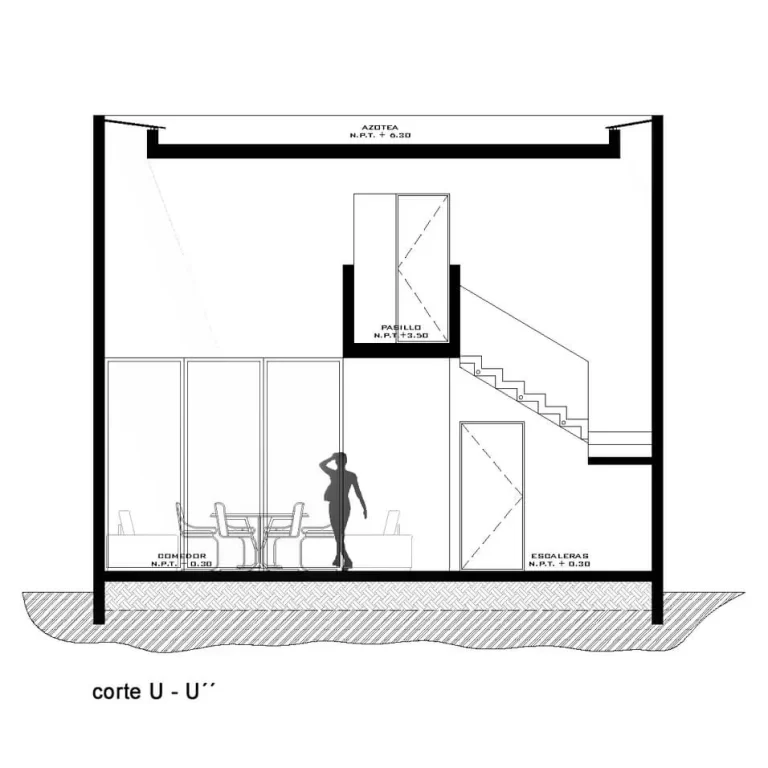 Casa Renasci en Puebla por Moctezuma Estudio de Arquitectura - Plano Arquitectónico - El Arqui MX