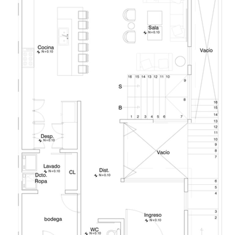Planos Arquitectónicos. Planimetría. Planos de Casa SM: Arquitectura de Luz y Vacíos en Zapopan