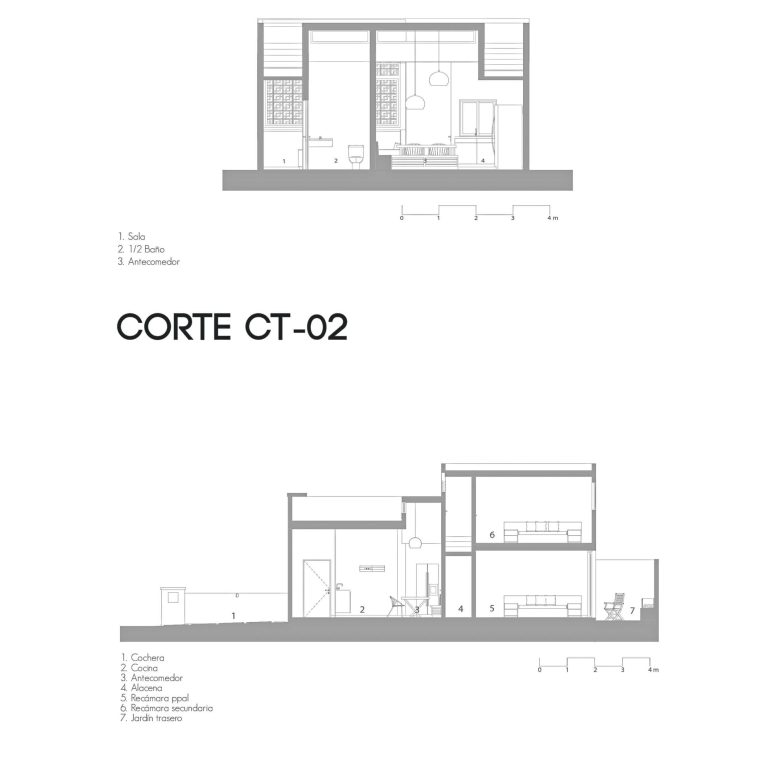 Casa Samare 5 en Querétaro por PLAAN Arquitectura - Plano Arquitectonico