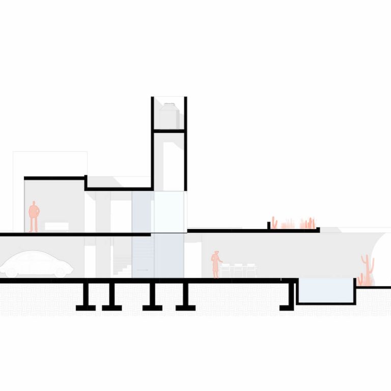 Casa Sierra Madre en Zacatecas por JALO - Antonio Duo & Sofia Herfon - Plano Arquitectonico - El Arqui MX