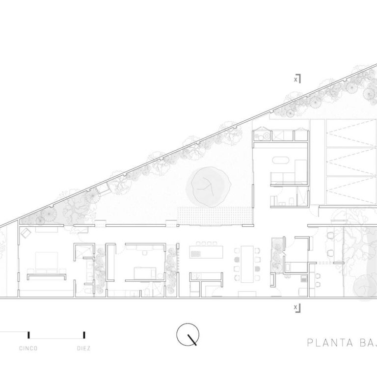 Casa TOME en Puebla por MXTAD Taller de Arquitectura y Diseño - Plano Arquitectónico - El Arqui MX