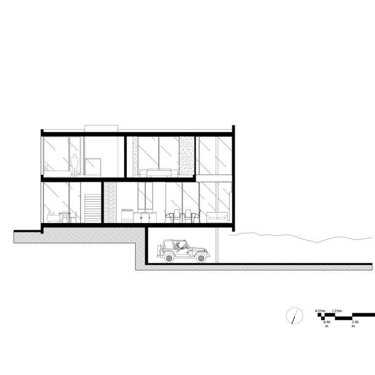 Casa TOMM en Guanajuato por mauricio Alonso. m arquitectua - Plano Arquitectonico