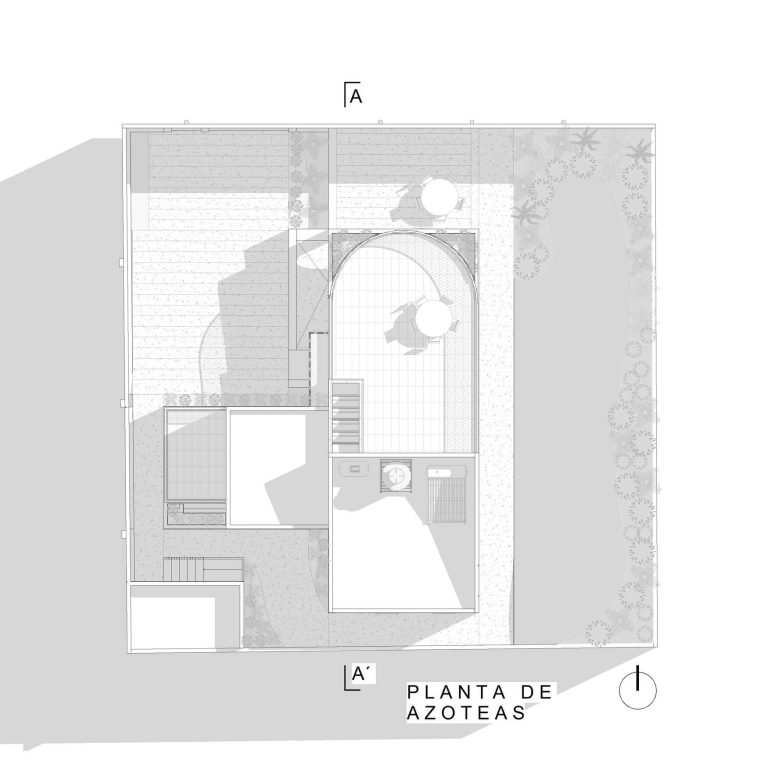Planos Arquitectónicos. Casa Tampico: Plantas, Fachadas y Cortes. Arquitectura Contemporánea y Tradición en Morelos