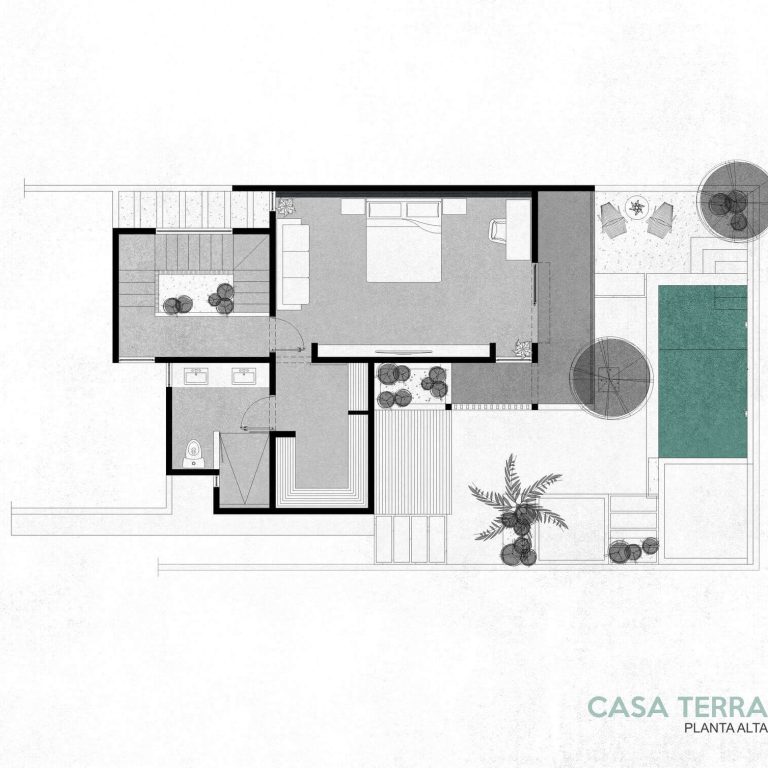 Casa Terra en Yucatán por Dual Estudio - Plano Arquitectónico - EL Arqui MX