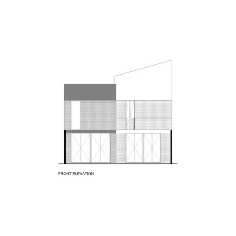 Planimetría de Casa Tiburón en Tláhuac: Arquitectura de Volúmenes y Ladrillo | TALC