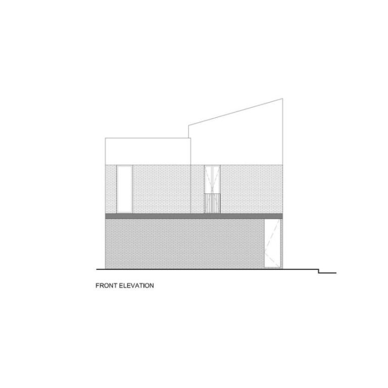 Planimetría de Casa Tiburón en Tláhuac: Arquitectura de Volúmenes y Ladrillo | TALC