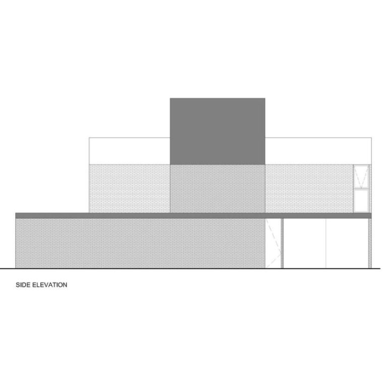Planimetría de Casa Tiburón en Tláhuac: Arquitectura de Volúmenes y Ladrillo | TALC