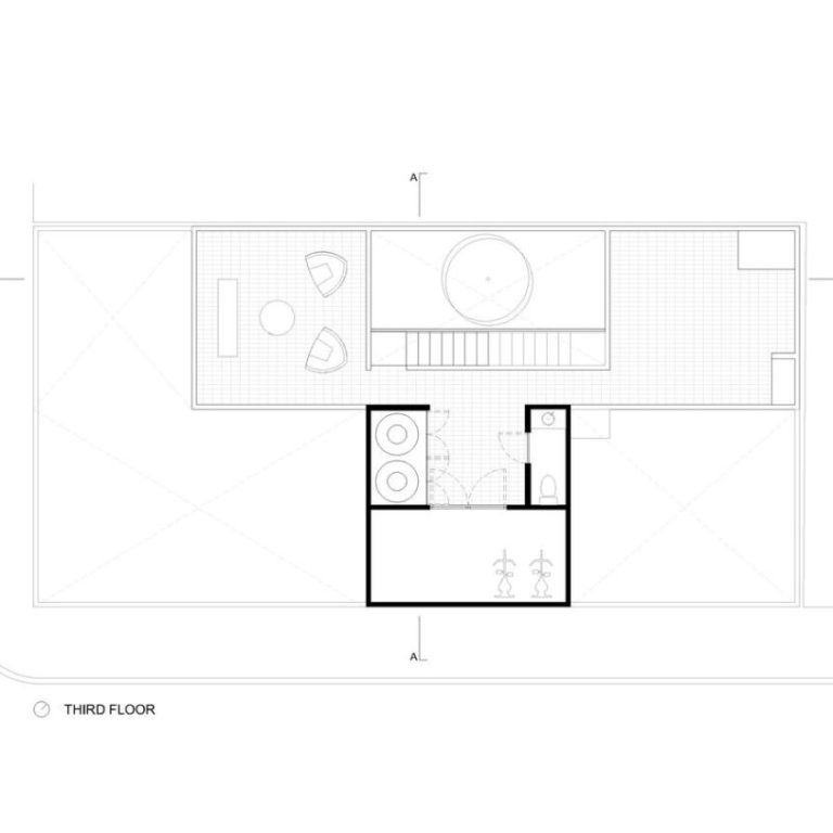 Planimetría de Casa Tiburón en Tláhuac: Arquitectura de Volúmenes y Ladrillo | TALC
