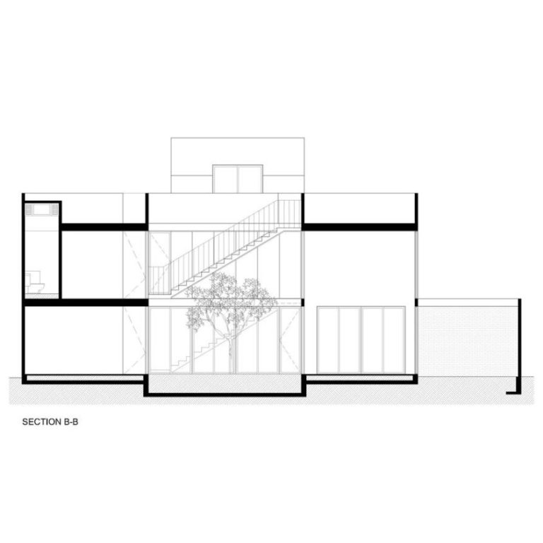 Planimetría de Casa Tiburón en Tláhuac: Arquitectura de Volúmenes y Ladrillo | TALC