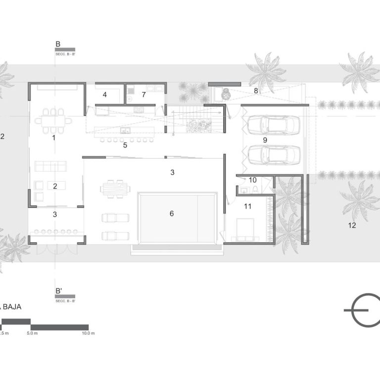 Casa Tigres en Nayarit por Araujo Galvan Arquitectos - Planos Arquitectonicos - El Arqui MX