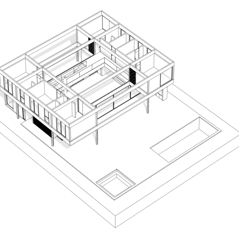 Casa Treliça en Brasil por Terra Capobianco + Galeria Arquitectos - Plano Arquitectonico