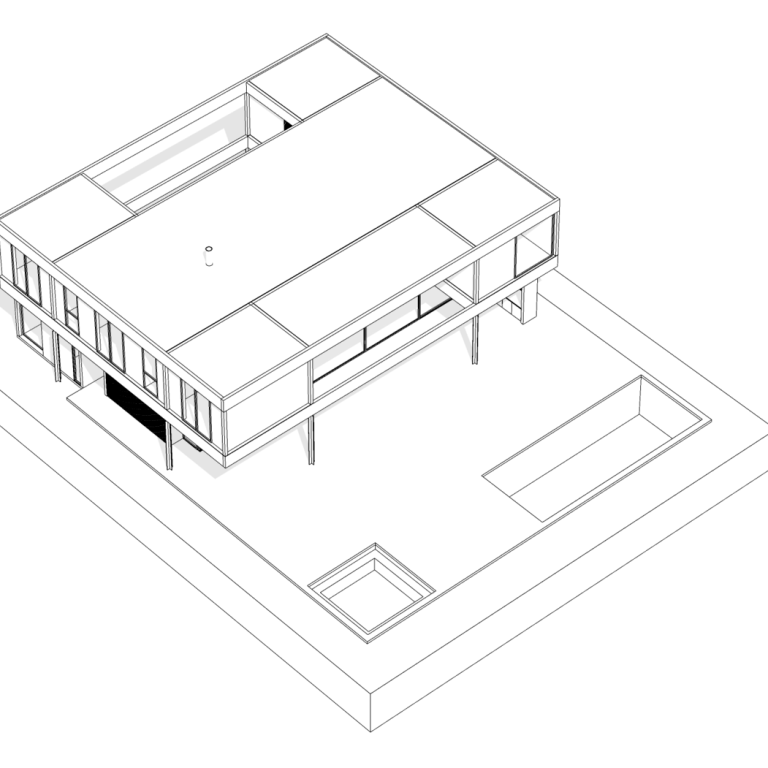 Casa Treliça en Brasil por Terra Capobianco + Galeria Arquitectos - Plano Arquitectonico