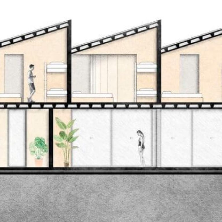 Planos de Casa Tres Aguas en Ecuador: Plantas, fachadas y Cortes