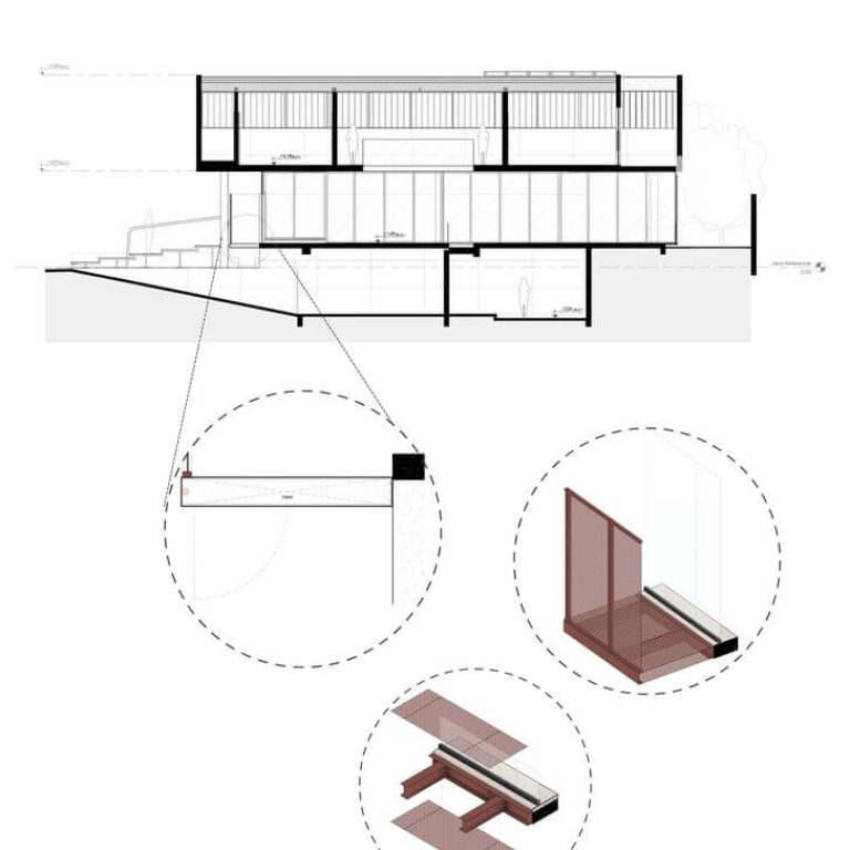 Casa U en Brasil por Caio Persighini Arquitetura - Plano Arquitectonico - El Arqui MX