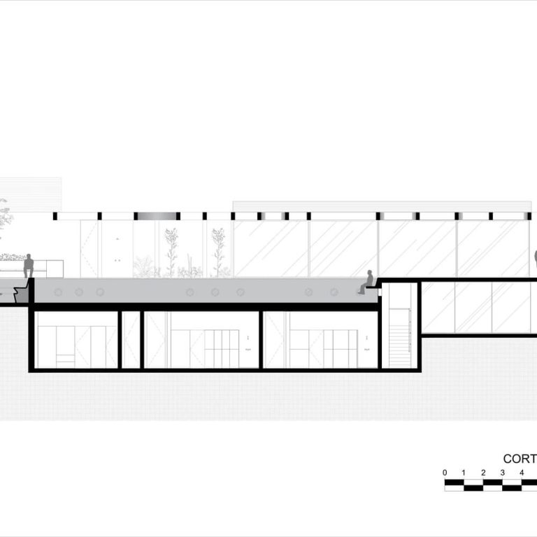 Planos Arquitectónicos. Planimetria de Casa Uno en Ensenada: Plantas, Fachadas y Cortes. Arquitectura Escalonada en Baja California