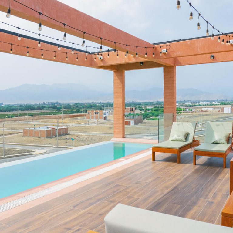 Terraza con alberca