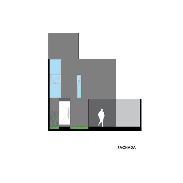 Sección, Corte. Casa V8 por Racma Arquitectura en Estado de México