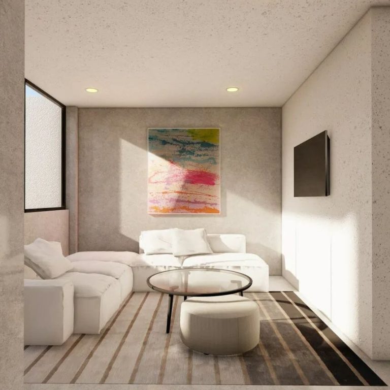 Render. Casa VAD por Nativo Projects. sala