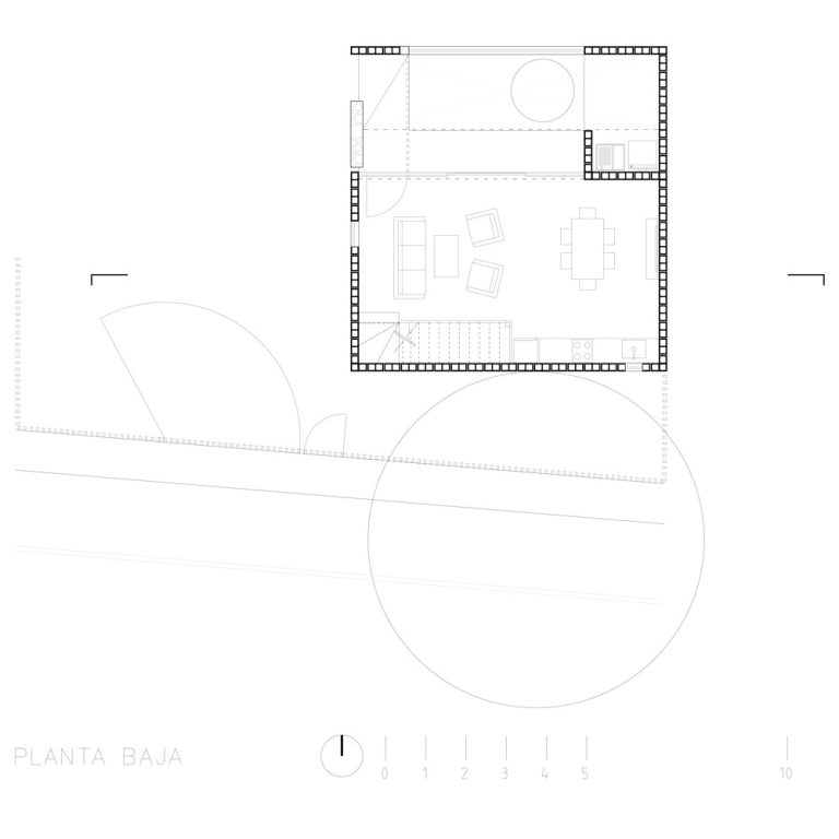 Casa Velador en Aguascalientes por COA Arquitectura - Plano Arquitectonico - El Arqui MX