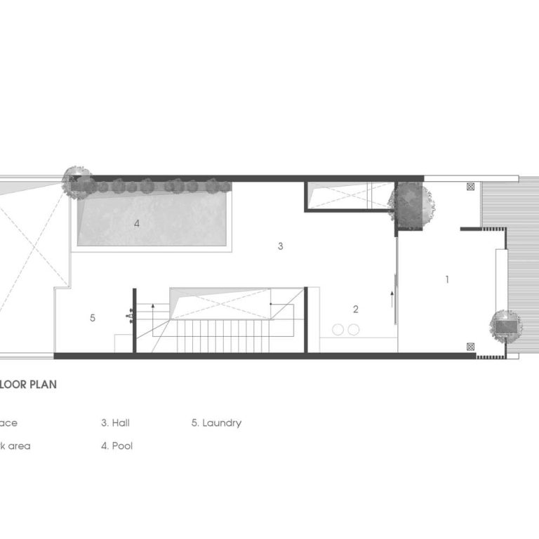 Casa Villa city en Vietnam por Story Architecture - Plano Arquitectonico