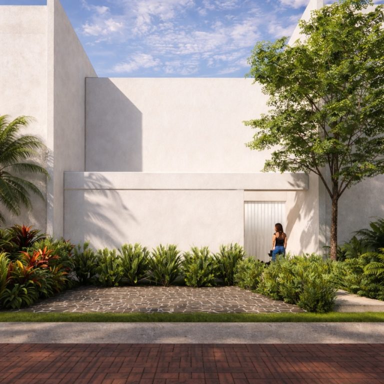 Casa X en Residencial Rio: Arquitectura Introspectiva y Serenidad