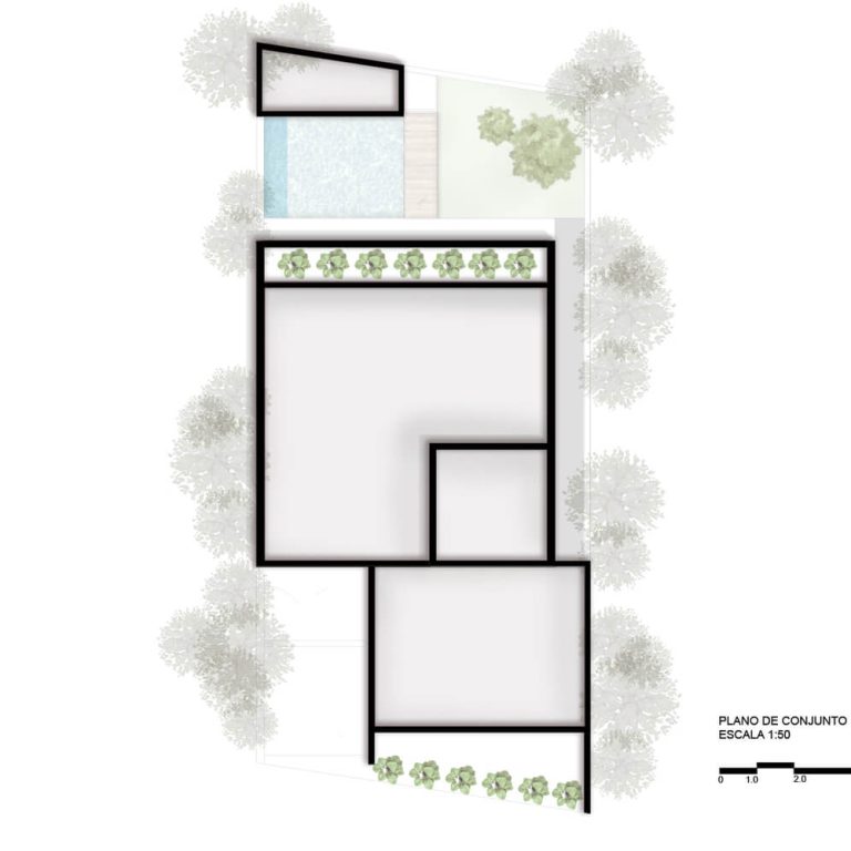 Casa Xcumpich en Yucatán por Desnivel Arquitectos - Plano Arquitectonico - El Arqui MX