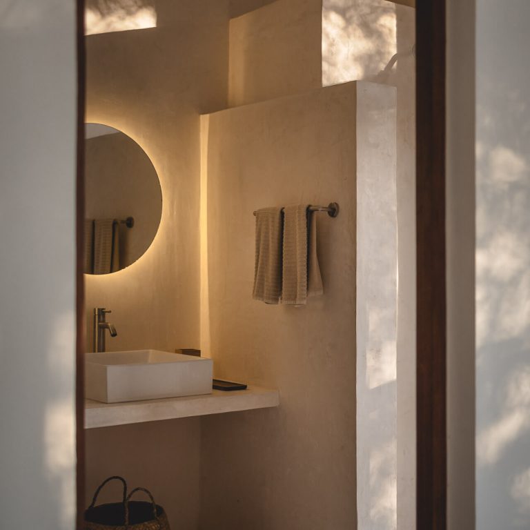 Casa Xcunyá en Yucatán. baño moderno