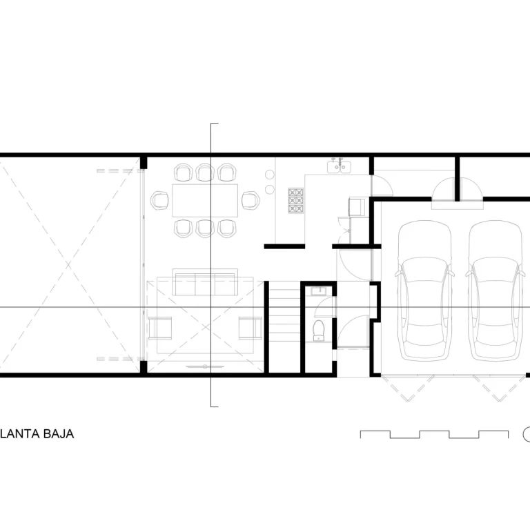 Casa Xochitlali en CDMX por TALC - Plano Arquitectónico - El Arqui MX