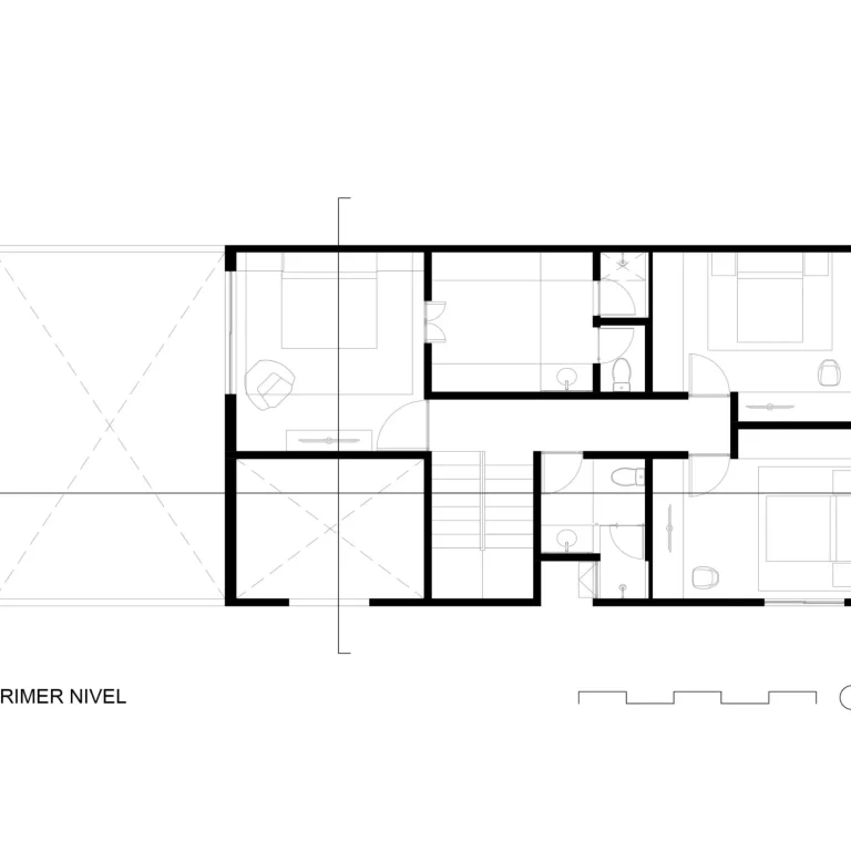 Casa Xochitlali en CDMX por TALC - Plano Arquitectónico - El Arqui MX