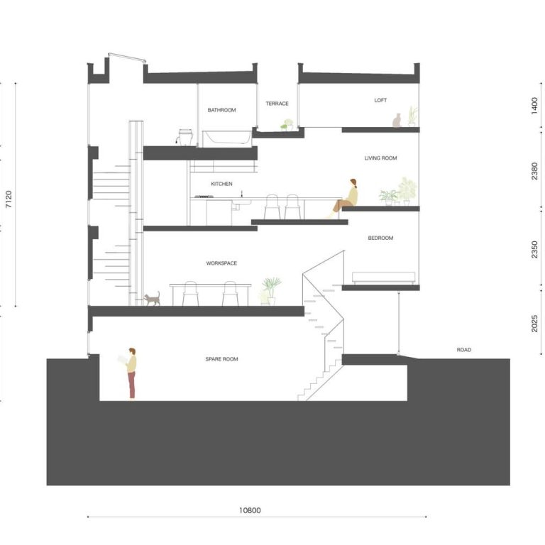 Casa de 1,8 M de ancho en Japón