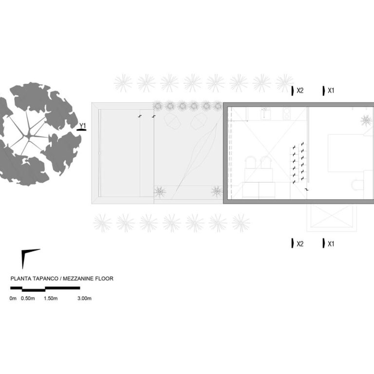 Casa de monte en Yucatán por TACO taller de arquitectura contextual - Plano arquitectonico