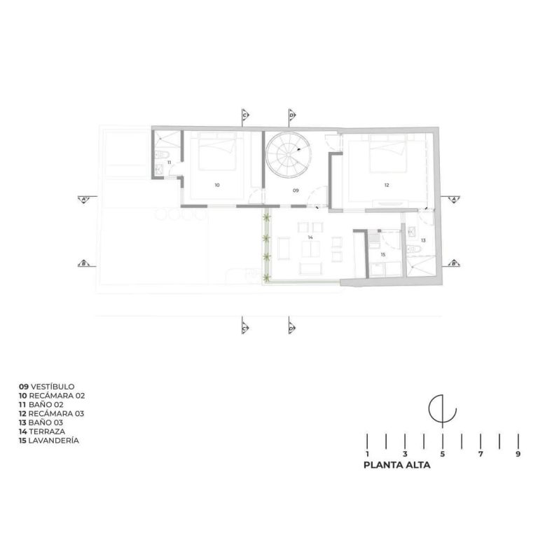 Planos de Casa del Sastre en Yucatán por Arq. Ana Maria Icaza Leyva
