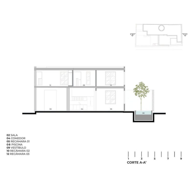 Planos de Casa del Sastre en Yucatán por Arq. Ana Maria Icaza Leyva