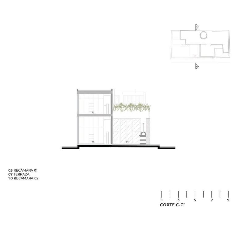 Planos de Casa del Sastre en Yucatán por Arq. Ana Maria Icaza Leyva
