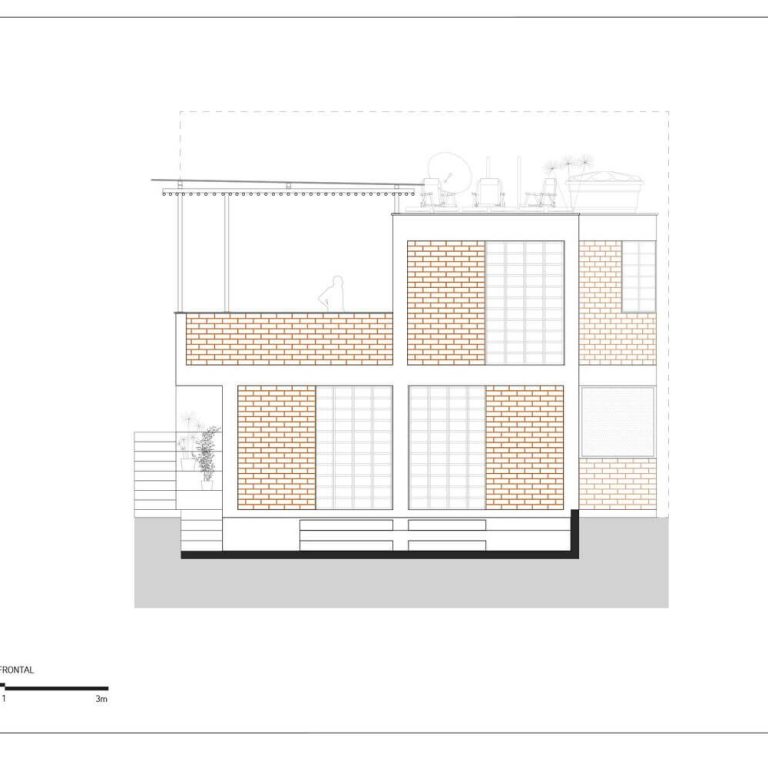 Casa en Pomar do Cafezal en Brasil por Colectivo LEVANTE - Plano Arquitectonico