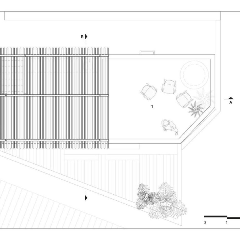 Casa en Pomar do Cafezal en Brasil por Colectivo LEVANTE - Plano Arquitectonico