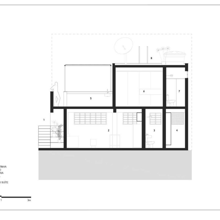 Casa en Pomar do Cafezal en Brasil por Colectivo LEVANTE - Plano Arquitectonico