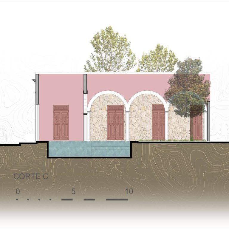 Planos de Casona 59 en Yucatán: Plantas, Fachadas y Cortes
