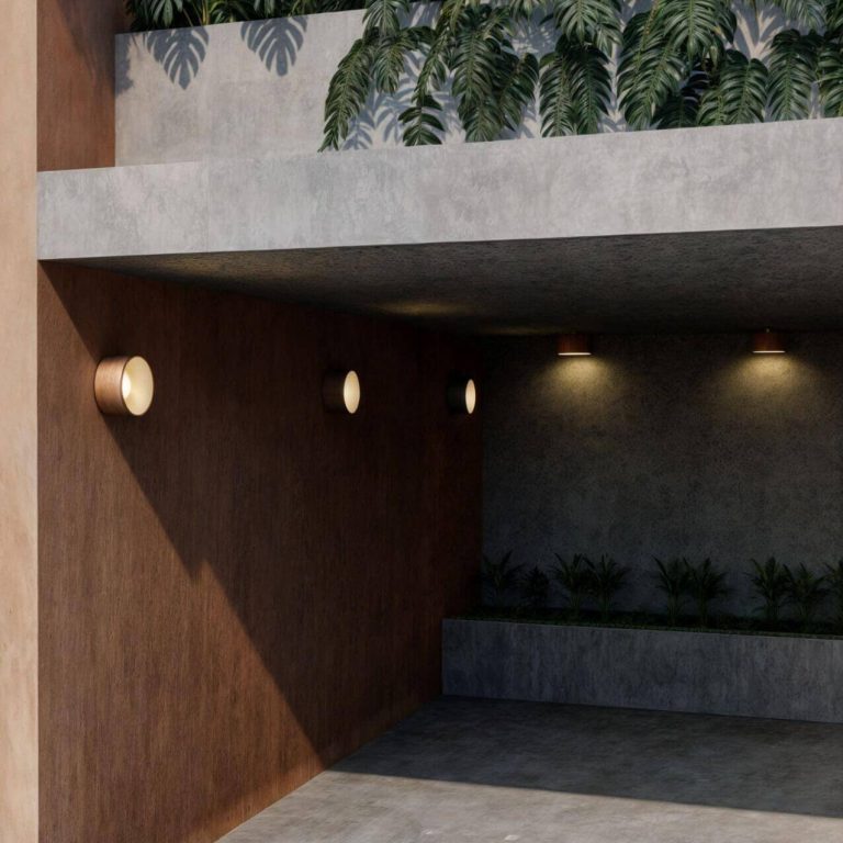 Departamentos del Barro, render acceso, jardinera
