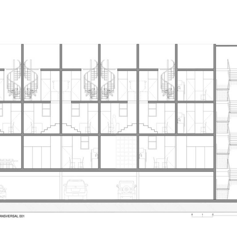 Planimetría. Planos de Edificio Salvia El Dorado en Sinaloa por Duales Taller: Plantas, Fachadas y cortes